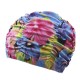 Women Cotton Solid Color Oversized Turban Cap Ladies Earmuffs Print Beanie Hat