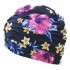 Women Cotton Solid Color Oversized Turban Cap Ladies Earmuffs Print Beanie Hat