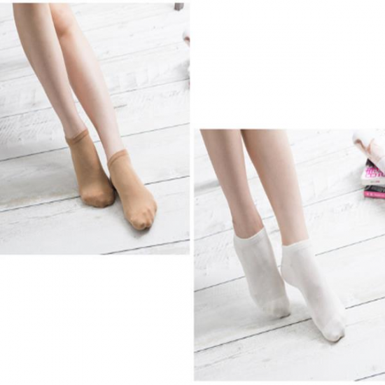 Women Cotton Solid Short Socks Soft Breathable Mesh Casual Invisible Boat Socks