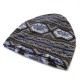 Women Cotton Windproof Multi-purpose Beanie Scarf Outdoor Striped Print Skullcap