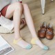 Women Crystal Glass Silk Socks Summer Thin Breathable Transparent Ankle Socks