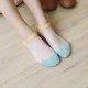 Women Crystal Glass Silk Socks Summer Thin Breathable Transparent Ankle Socks