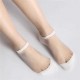 Women Crystal Wire Short Tude Socks Breathable Jacquard Deodorant Boat Socks