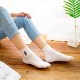 Women Cute Cartoon Embroidery Harajuku Style Socks Couple Casual Breathable Short Sock