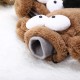 Women Cute Cartoon Gloves Big Eye Dog Winter Warm Novelty Plush Thick Wrist Mittens