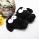 Women Cute Cartoon Gloves Big Eye Dog Winter Warm Novelty Plush Thick Wrist Mittens