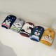 Women Cute Cartoon Middle Tube Socks Breathable Soft Good Elastic Multi-Color Sport Socks