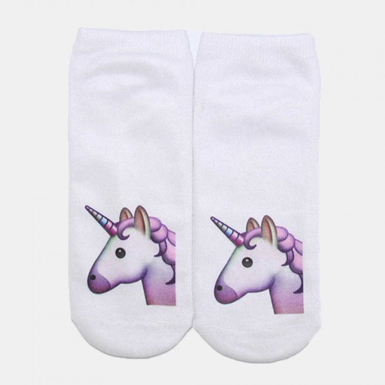 Women Cute Cotton Animals Short Socks Soft Casual Comfortable Tube Socks