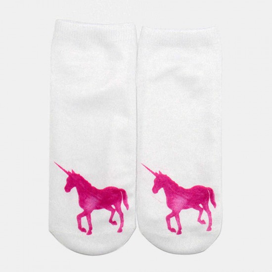 Women Cute Cotton Animals Short Socks Soft Casual Comfortable Tube Socks