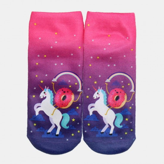 Women Cute Cotton Animals Short Socks Soft Casual Comfortable Tube Socks