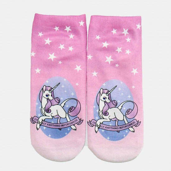 Women Cute Cotton Animals Short Socks Soft Casual Comfortable Tube Socks