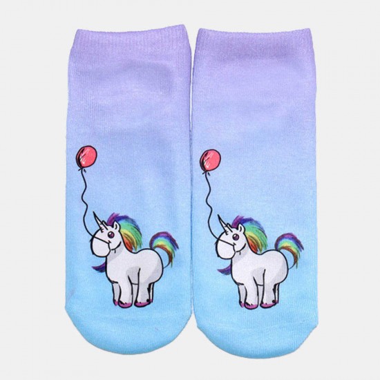 Women Cute Cotton Animals Short Socks Soft Casual Comfortable Tube Socks