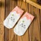 Women Cute Cotton Cartoon Socks Candy Bar Antenna Catwoman Invisible Socks