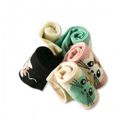 Women Cute Cotton Cartoon Socks Candy Bar Antenna Catwoman Socks