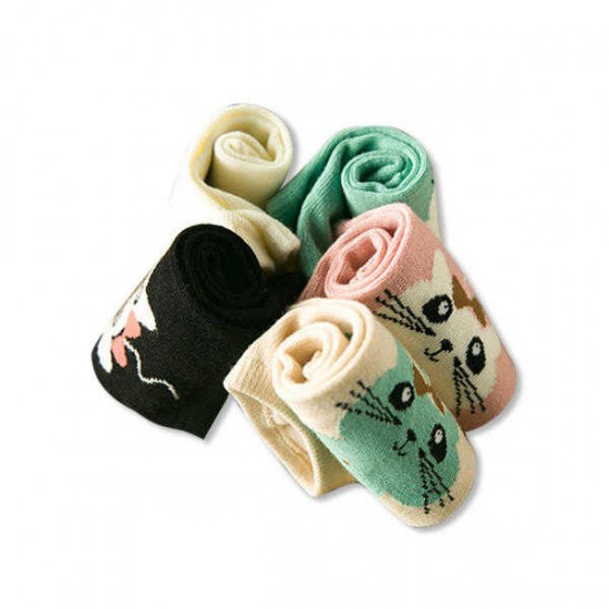 Women Cute Cotton Cartoon Socks Candy Bar Antenna Catwoman Socks