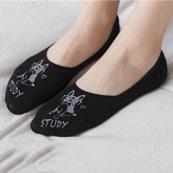 Women Cute Cottton Low Cut Ankle Socks Leisure Skid Resistant Breathable Deodorization Sock