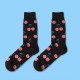 Women Cute Harajuku Fruit Print Middle Tube Socks Winter Cotton Warm Socks