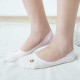 Women Cute Smile Face Invisible Boat Socks Anti-skid Breathable Low Cut Socks