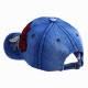 Women Denim Applique Rose Hat Sunshade Outdoor Baseball Cap