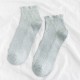 Women Deodorization Breathable Short Tube Socks Vintage Fungus Lace Cotton Boat Sock