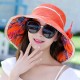 Women Double-Side Wide Birm Summer Sun Hat Gardening Beach Outdoor Sunscreen Visor Cap