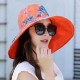 Women Double-Side Wide Birm Summer Sun Hat Gardening Beach Outdoor Sunscreen Visor Cap