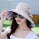 Women Double-Side Wide Birm Summer Sun Hat Gardening Beach Outdoor Sunscreen Visor Cap