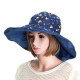 Women Double Sided Wear Outdooors Beach Sun Protective Hat Driving Anti-UV Wide Brim Visor Cap