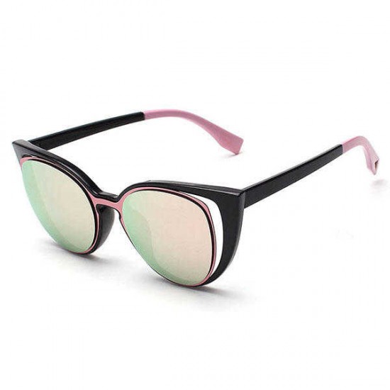 Women Elegant Cat Eye Sunglasses Retro Travel Casual Pierced UV400 Sun Glasses