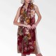 Women Elegant Ethnic Style Floral Printing Scarf Outdoor Vintage Breathable Shawl