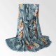 Women Elegant Ethnic Style Floral Printing Scarf Outdoor Vintage Breathable Shawl