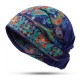 Women Ethnic Embroidery Cotton Beanie Caps Vintage Good Elastic Breathable Turban Caps