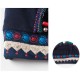 Women Ethnic Embroidery Cotton Elastic Beanie Hat Vintage Beads Decorative Caps Women Ethnic Embroidery Cotton Elastic Beanie Hat Vintage Beads Decorative Caps