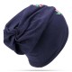 Women Ethnic Embroidery Slouch Skullcap Thin Cotton Breathable Beanie Hat Printting Turban Cap