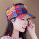 Women Ethnic Style Cap Printed Beanie Hat Flat Cap