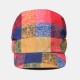 Women Ethnic Style Cap Printed Beanie Hat Flat Cap