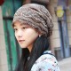 Women Ethnic Style Polyester Breathable Beanie Cap Double Layers Cotton Skull Hat