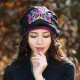 Women Ethnic Style Skullcap Thin Cotton Breathable Beanie Hat Embroidery Printting Turban Cap