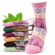 Women Ethnic Style Winter Wool Blend Warm Middle Tube Socks Casual Thick Snowflakes Cute Socks