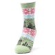 Women Ethnic Style Winter Wool Blend Warm Middle Tube Socks Casual Thick Snowflakes Cute Socks