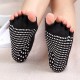 Women Exposed Five Toes Yoga Socks Non Slip Invisible Half Palm Sock Cotton