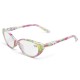 Women Fashion Cat Eye Frame Presbyopic Glasses Floral Ultra-Light Reading Glasses