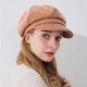 Women Fashion Cotton Plus Velvet Octagon Beret Hat Outdoor Thicken Gatsby Newsboy Caps