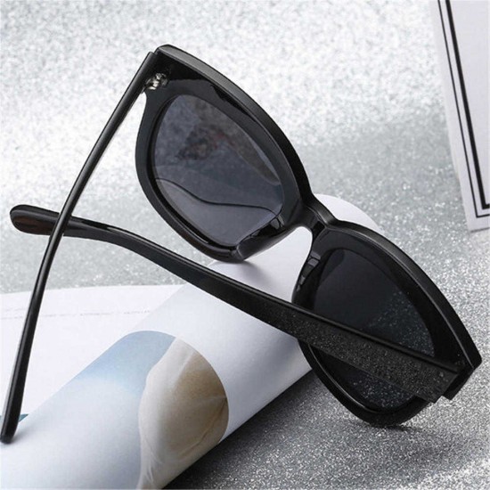 Women Fashion Square Sunglasses Outdoor Cat Eye Luxury Brand Big Black Sun Glasses