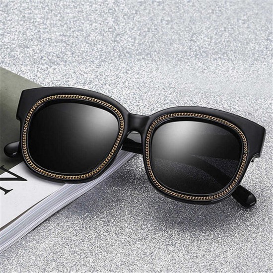 Women Fashion Square Sunglasses Outdoor Cat Eye Luxury Brand Big Black Sun Glasses