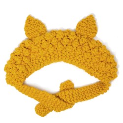 Women Fashion Warm Woolen Knit Cute Cat Ear Flaps Animal Knitted Hat