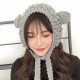 Women Fashion Warm Woolen Knit Cute Cat Ear Flaps Animal Knitted Hat