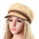 Women Faux Rabbit Fur Windproof Face Masks Outdoors Detachable Hoods Cycling Baseball Cap