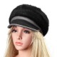 Women Faux Rabbit Fur Windproof Face Masks Outdoors Detachable Hoods Cycling Baseball Cap