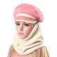 Women Faux Rabbit Fur Windproof Face Masks Outdoors Detachable Hoods Cycling Baseball Cap